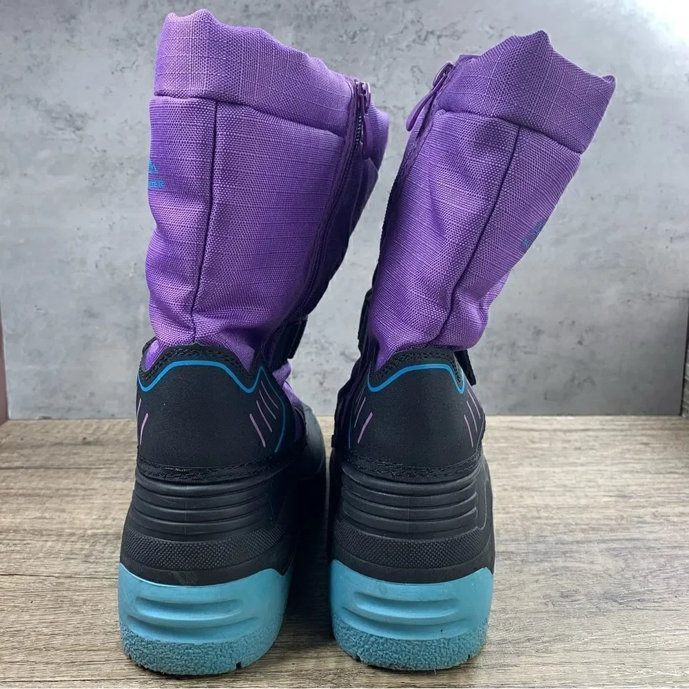 Aleader~Youth Girl’s~Purple/Black~Winter Boots~Size 4‎